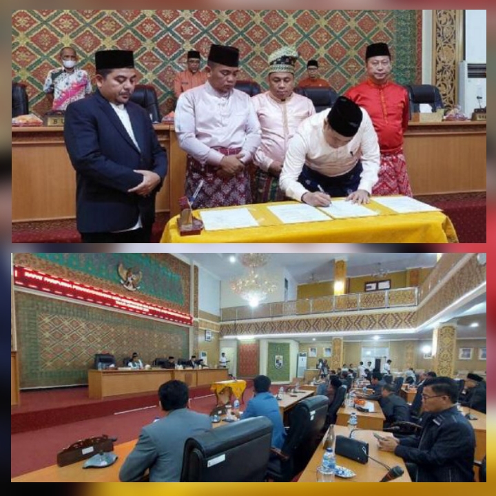 Ketua DPRD Pelalawan, Baharudin SH, MH Gelar Paripurna Penandatanganan KUA-PPAS Tahun 2023
