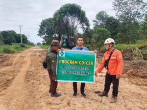 Kepala Desa Pulau Muda Mengapresiasi PT Arara Abadi Perbaiki Jalan Lintas Bono