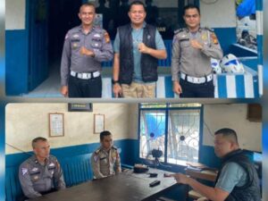 Kapolres Pelalawan Cek Pos Lantas di Sepanjang Jalan Lintas Timur Bandar Sekijang