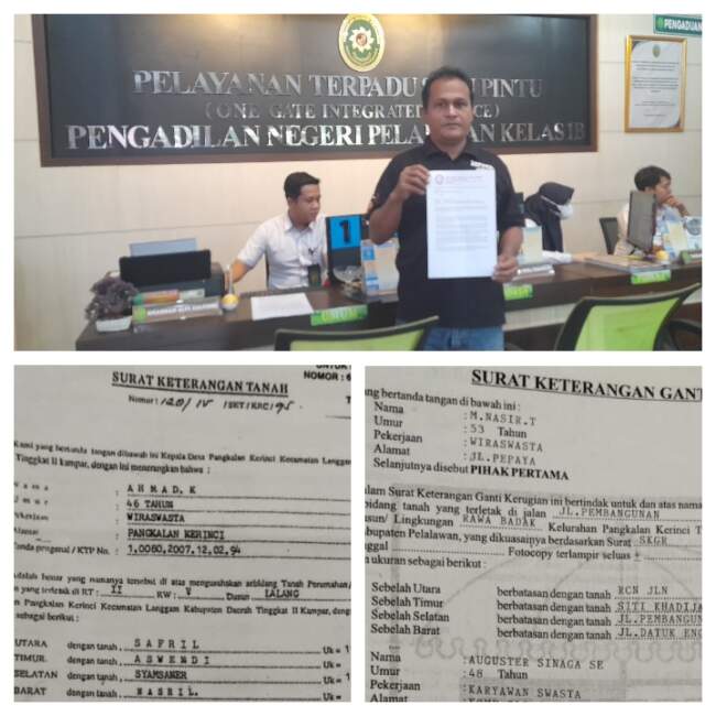 Hendri Siregar, SH Ingatkan Ketua PN Pelalawan, Panitera Ada Konsekuensi Hukum Jika Berita Acara Konstatering Tidak sesuai Fakta Temuan Konstatering