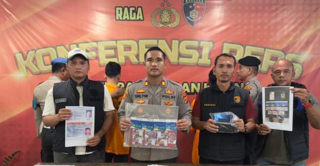 Polsek Pangkalan Kerinci Berhasil Mengungkap Peredaran Kartu Prabayar Perdana yang Sudah Diregistrasi di Kota Pangkalan Kerinci