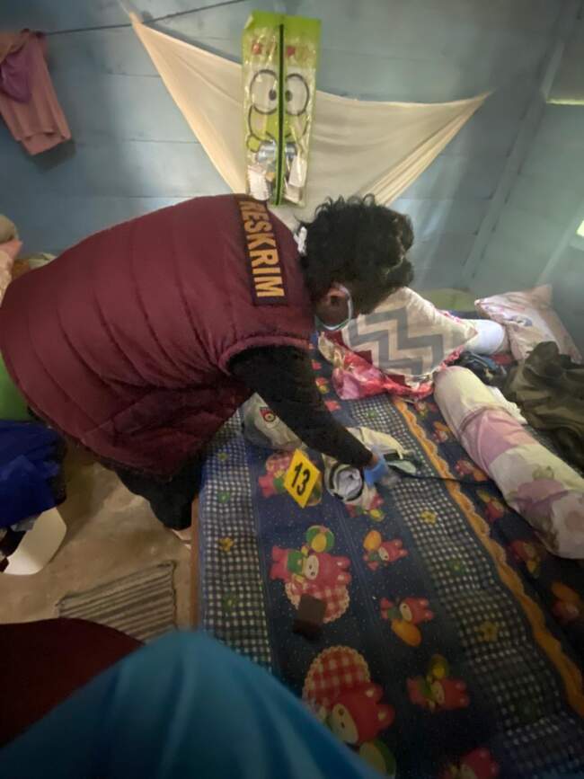 Polsek Pangkalan Kuras menemukan Mayat Pria yang tewas dirumahnya sendiri