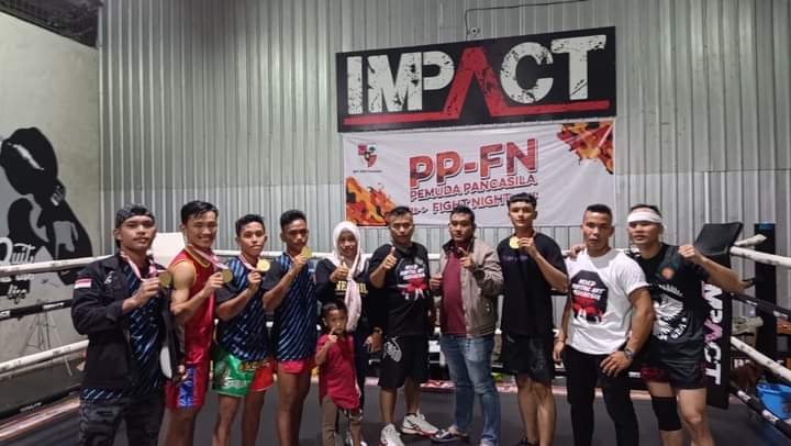 Persembahan HUT RI, 6 Petarung Persambi Pelalawan Berhasil Boyong Kemenangan di Event PP Fight Night Impact   