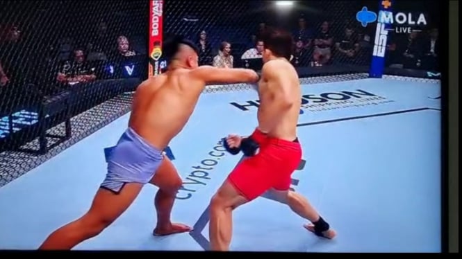 Jeka Saragih Menang KO Melawan Ki Won Bin Asal Korsel