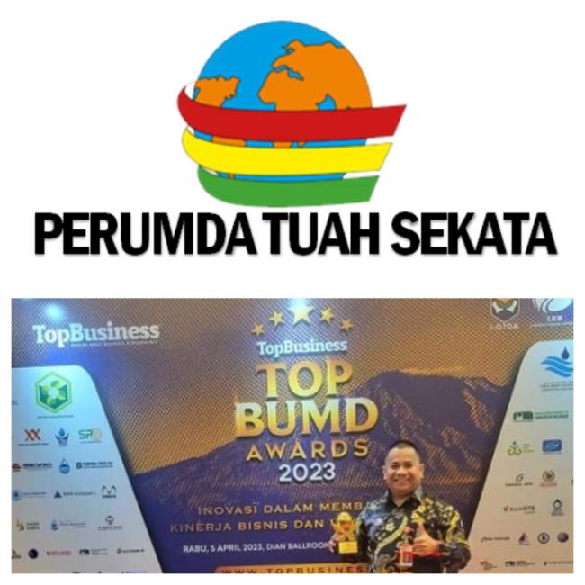 Perumda Tuah Sekata Kabupaten Pelalawan Raih Bintang 3 Top Award 2023