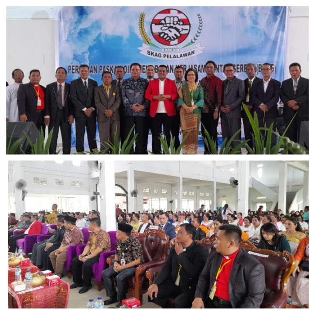 Bupati Pelalawan, H.Zukri Misran Hadiri Perayaan Paskah BKAG Se- Pelalawan