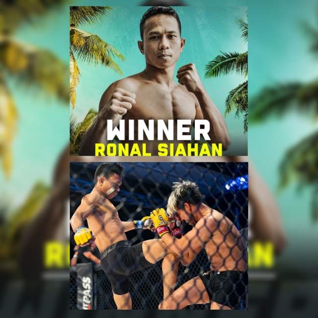 Ronal Siahaan Prajurit Yonarhanud 1/PBC Divif 1 Kostrad Menggemparkan The Octagon MMA Cage Warrior 165 San Diego, USA