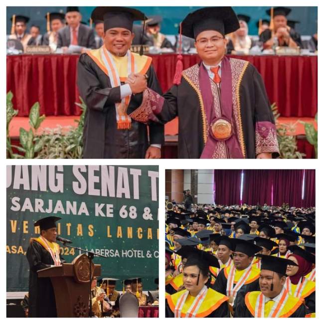 Bupati Pelalawan H. Zukri Misran Resmi Menyandang Gelar Sarjana Ekonomi