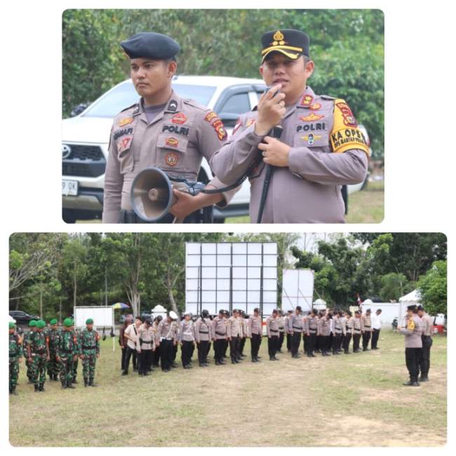 Pengamanan Pengundian dan Penetapan nomor Urut Pasangan Calon Bupati dan Calon Wakil Bupati Berjalan Aman