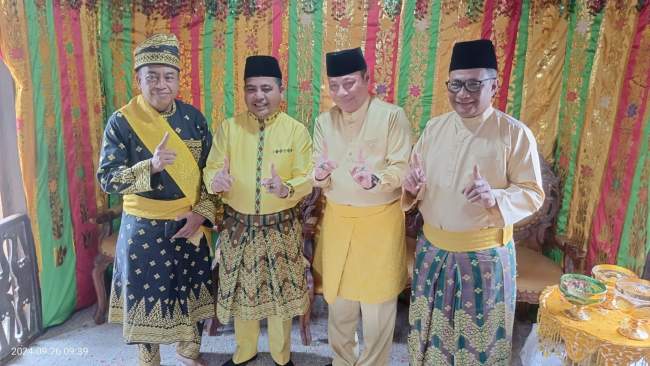 Dukung Paslon Nasarudin-Abu Bakar, Datuk Engku Raja Lela Putra Gelar Acara Tepung Tawar