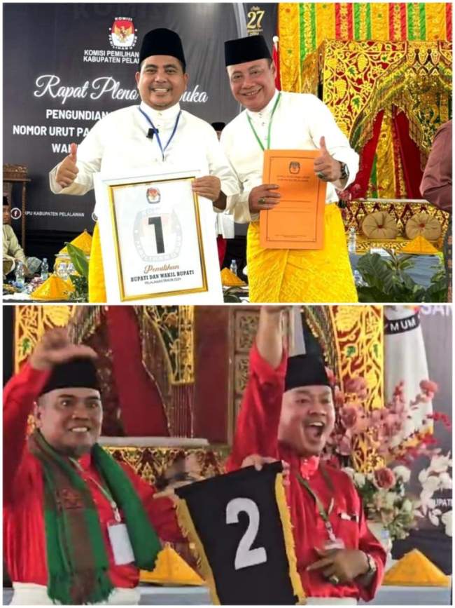 Pilkada Pelalawan 2024: Pasangan Nasar – Abu Nomor 1 dan Zukri – Tamrin Nomor 2