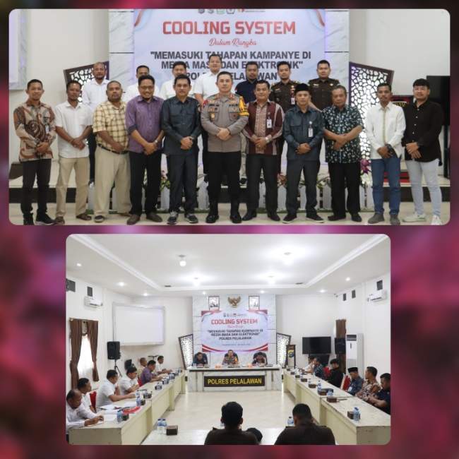 Kapolres Pelalawan AKBP Afrizal Asri SIK Gelar Silaturahmi Paslon dan Pendukung Jaga Situasi Kamtibmas