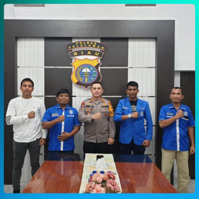 GAMKI Pelalawan Audiensi Kepada Kapolres Pelalawan AKBP Afrizal Asri SIK