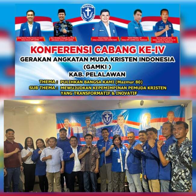 Konfercab IV usai, Daniel Silaban Kembali Menjadi Ketua GAMKI Pelalawan Periode 2025-2028