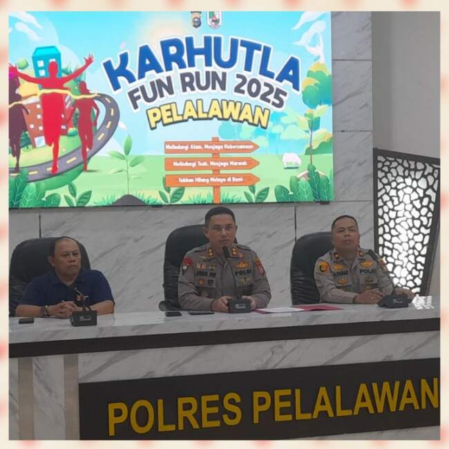 Bulan Mei Akan Terjadi Kemarau Polres Pelalawan Gelar Karhutla Fun Run Untuk Mengedukasi Masyarakat
