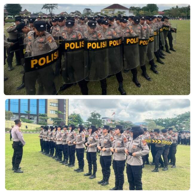 Polda Riau Latihan Taktis Hadapi May Day 2025 Fokus Pada Pendekatan Humanis