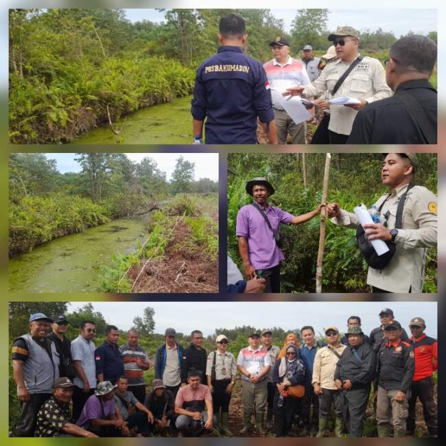 PN Pelalawan Gelar Pemeriksaan Setempat, Minas Ketua RT 03 Sebut Pembuatan Kanal Memang Berada di Wilayah RT 02