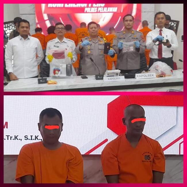 Kapolres Pelalawan AKBP Louis Letedara SIK Konferensi Pers 4 Perkara, Perkara ke 2 Modus Baru Kejahatan